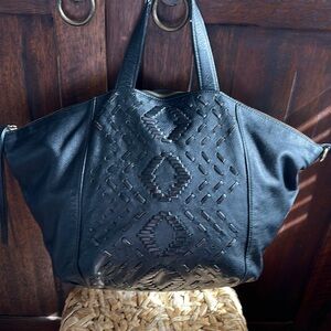 Christopher Kon black leather bag